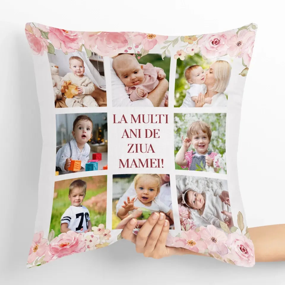 Pernă unică de Ziua Mamei cu 8 poze