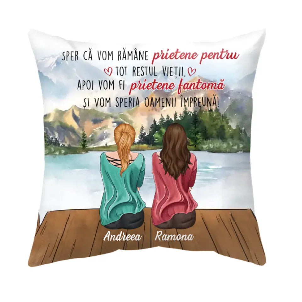 Pernă unică pentru prietene - prietena adevărată