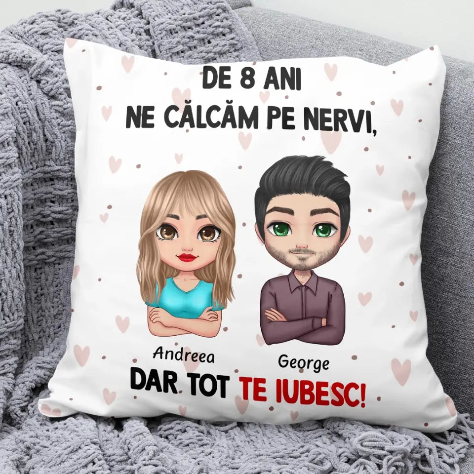 Pernă unică pentru cuplurile îndrăgostite - ne călcăm pe nervi