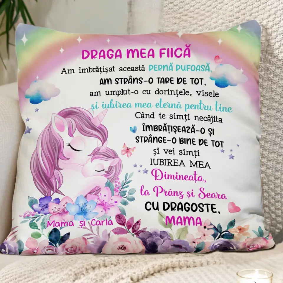 Pernă unică pentru copii - animale drăguțe