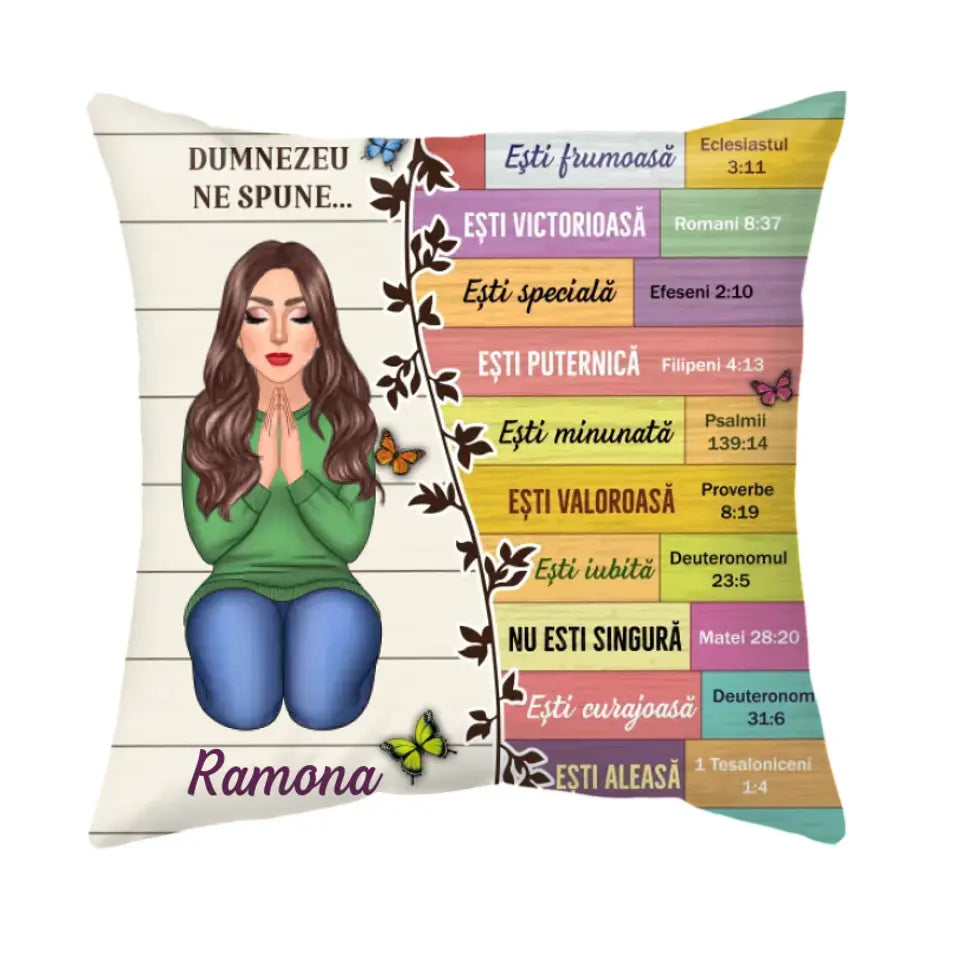 Pernă unică pentru fete - Dumnezeu ne spune