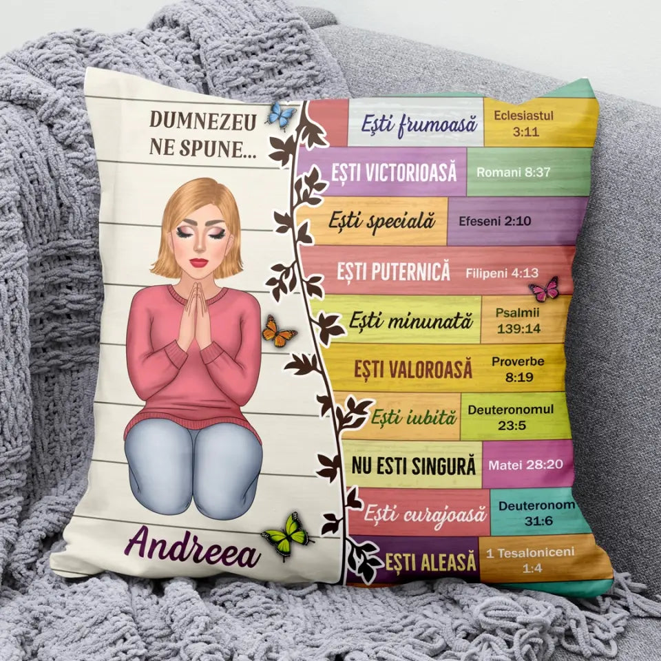 Pernă unică pentru fete - Dumnezeu ne spune