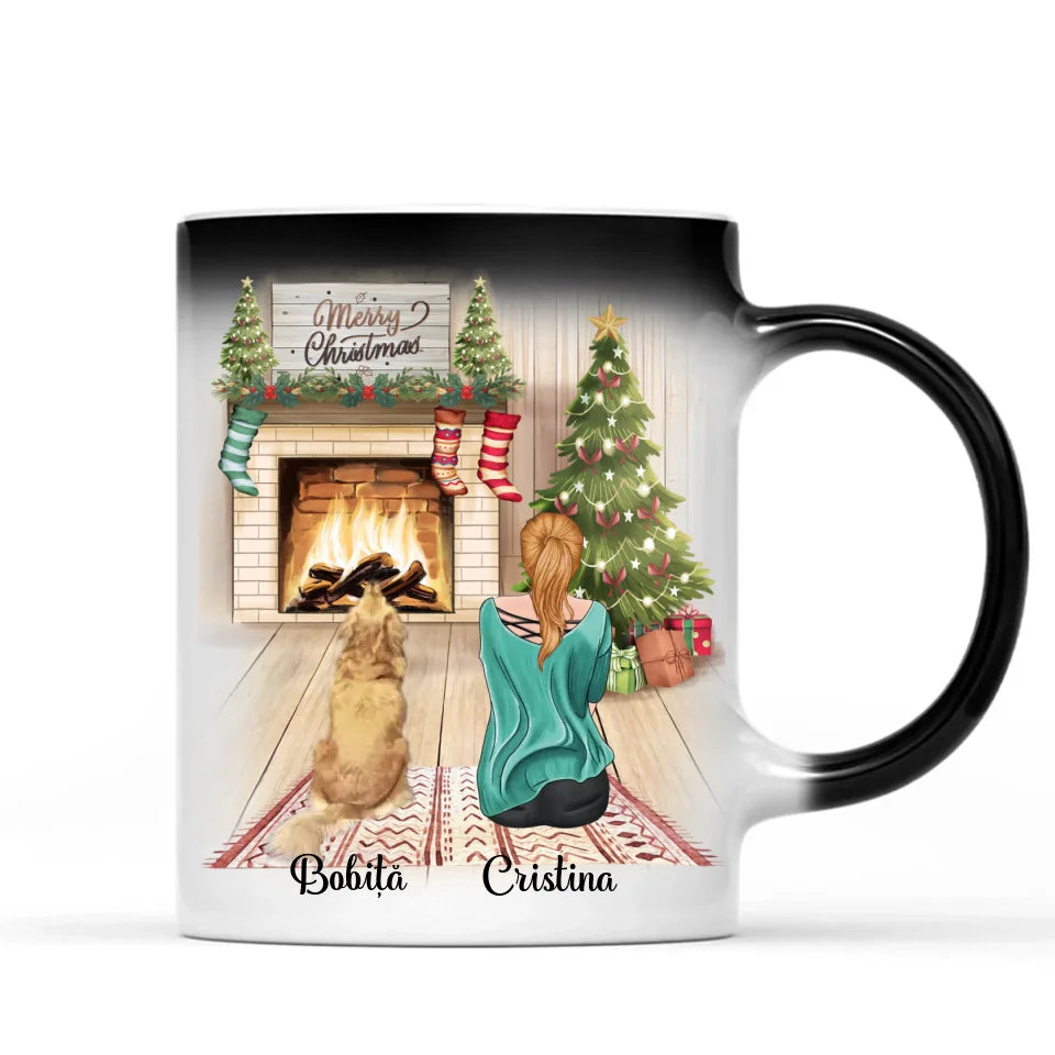 Cană unică de Crăciun cu câini - Nu e doar un câine