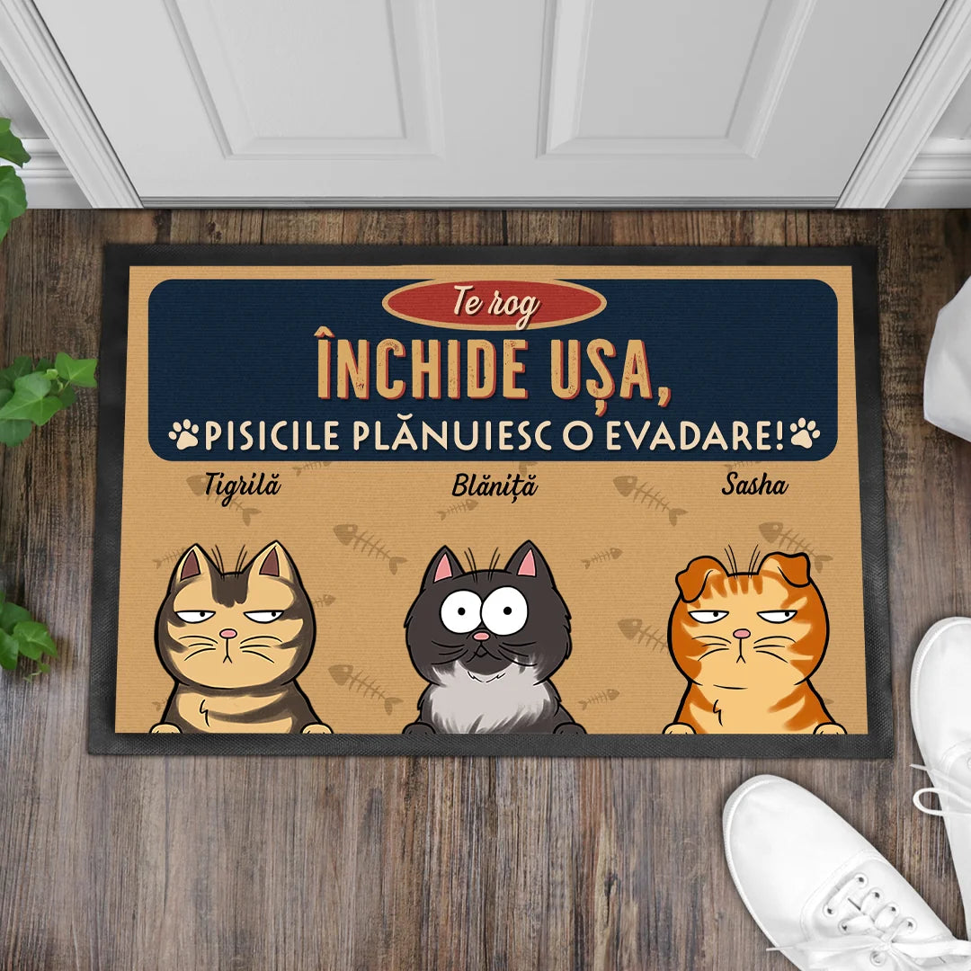 Covoraș de bun venit personalizat – Închide ușa