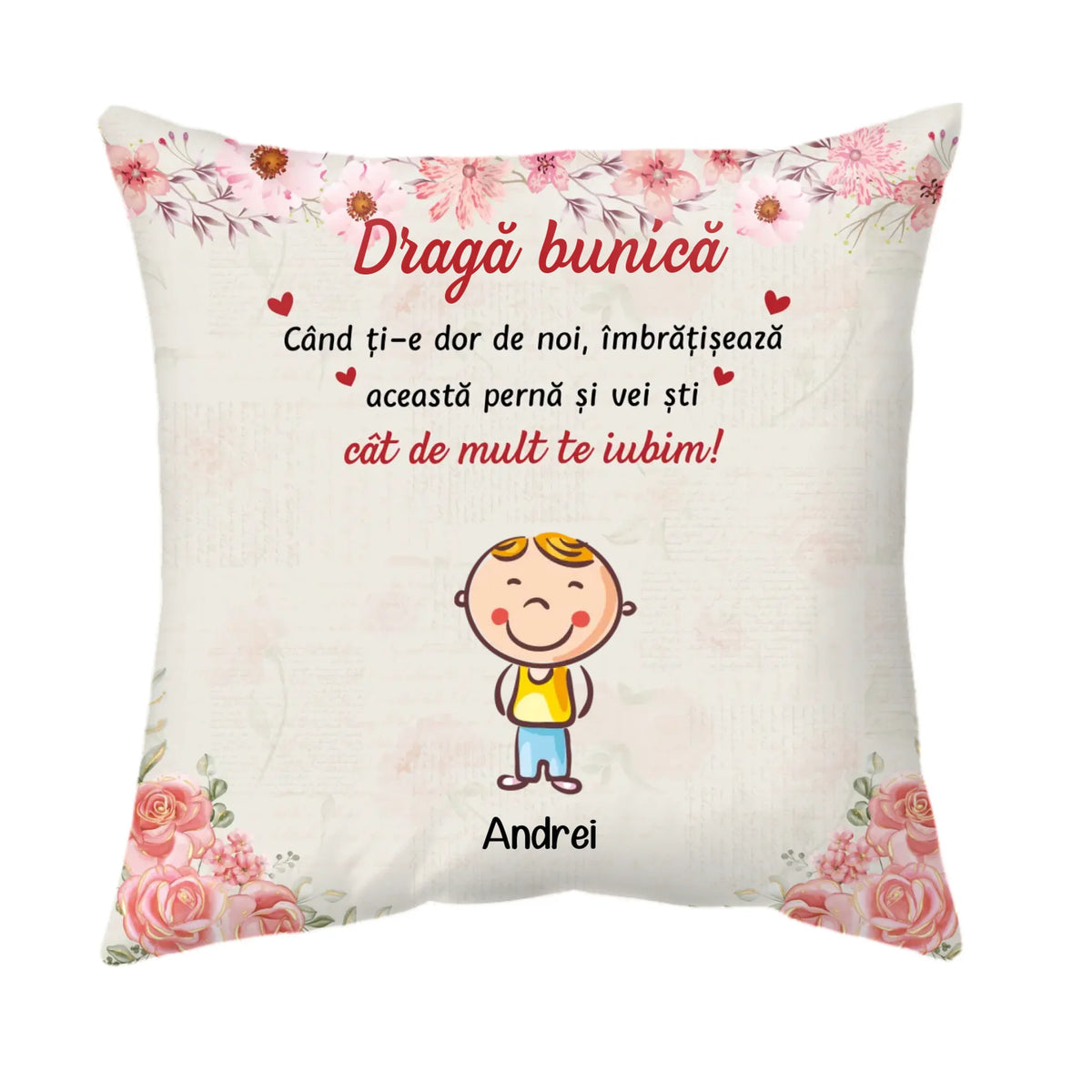 Pernă unică de Ziua Mamei - Când ți-e dor de noi