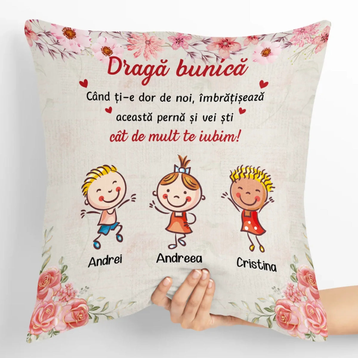 Pernă unică de Ziua Mamei - Când ți-e dor de noi3