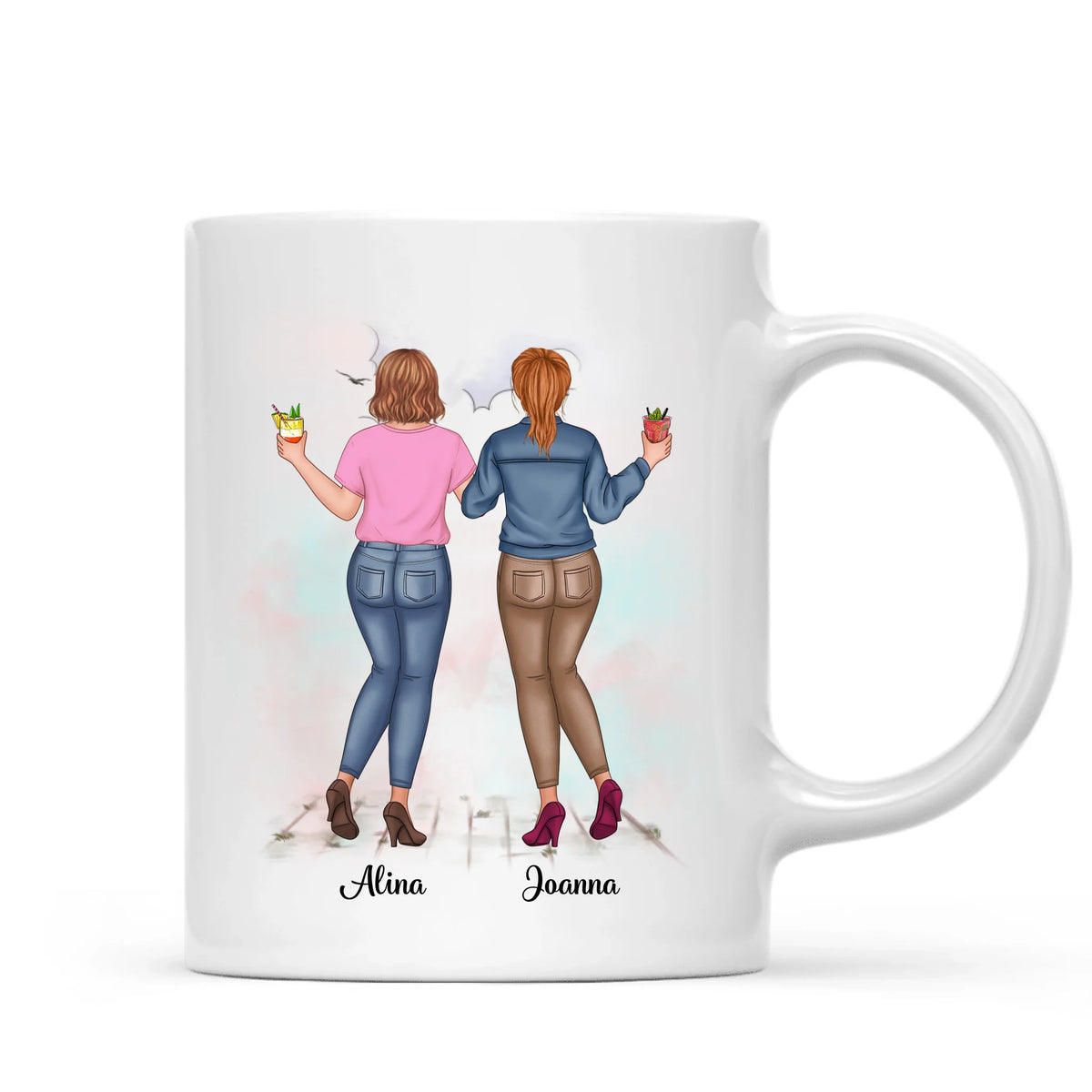 Cană personalizată prietenă - cu până la 5 fete