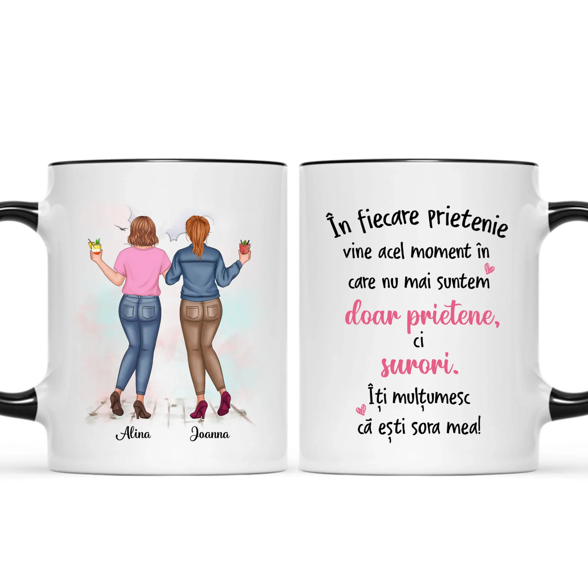 Cană personalizată prietenă - cu până la 5 fete