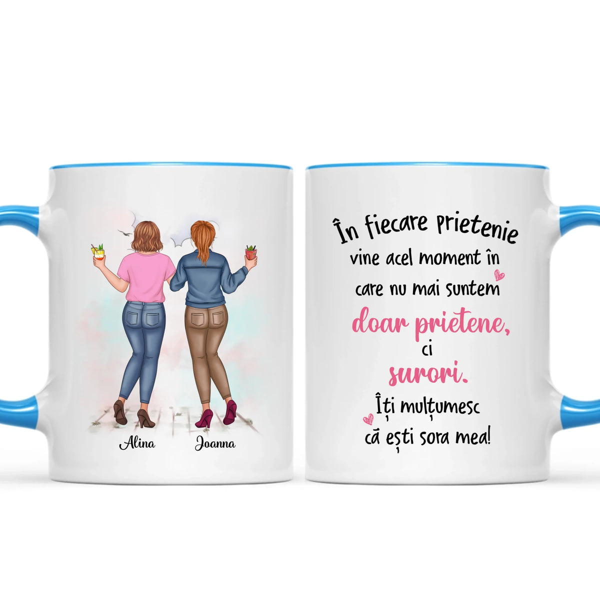 Cană personalizată prietenă - cu până la 5 fete