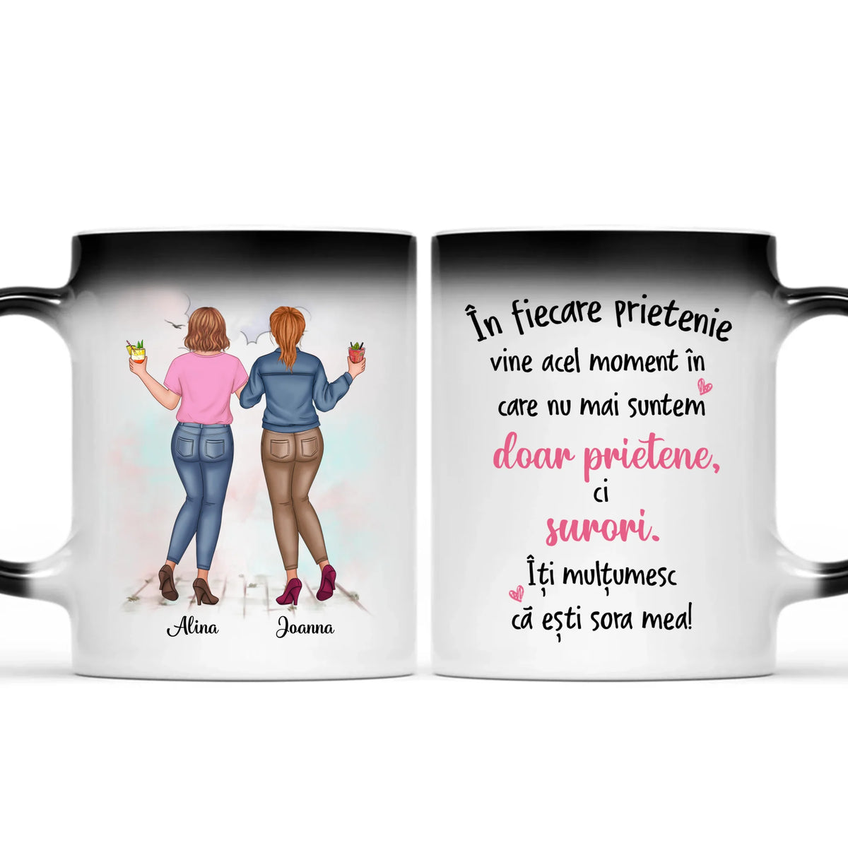 Cană personalizată prietenă - cu până la 5 fete