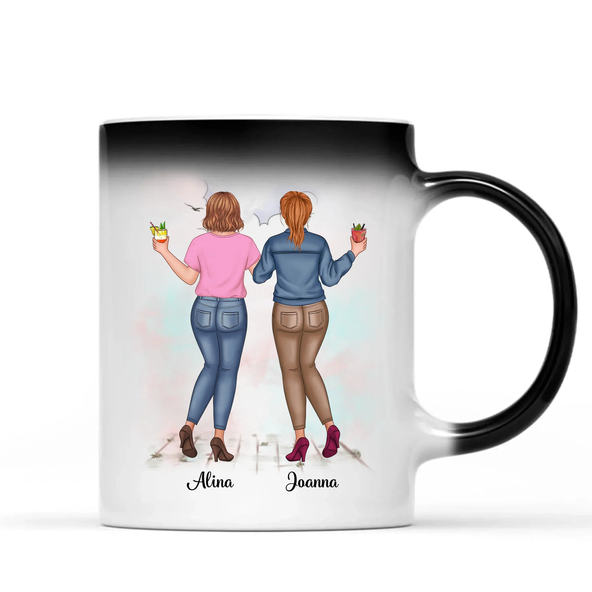 Cană personalizată prietenă - cu până la 5 fete