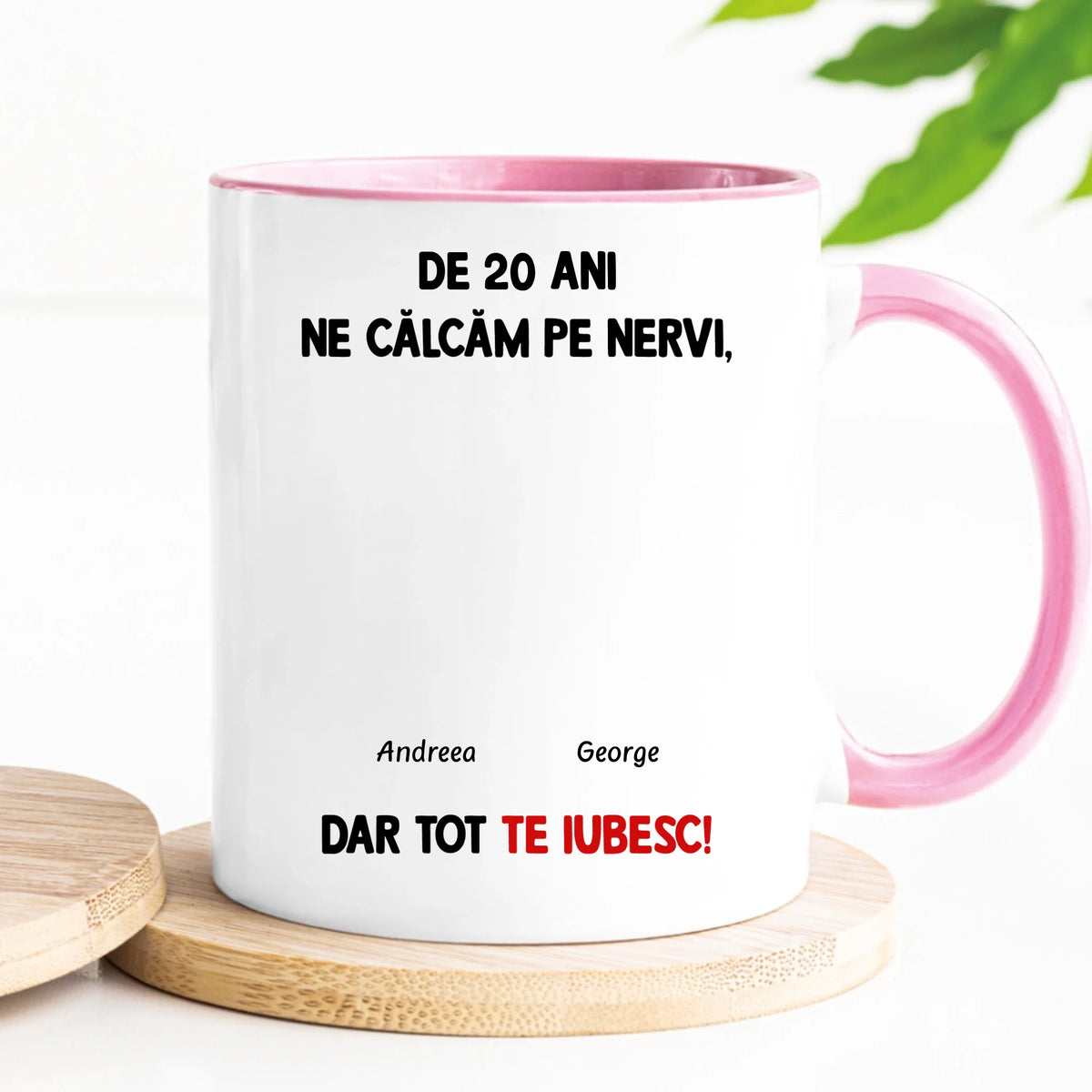 Cană unică pentru cuplurile îndrăgostite - ne călcăm pe nervi