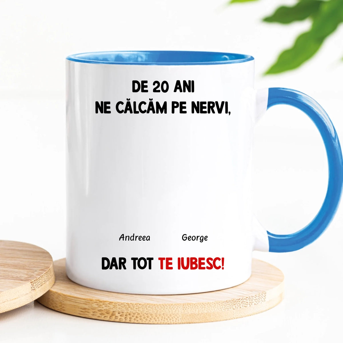 Cană unică pentru cuplurile îndrăgostite - ne călcăm pe nervi