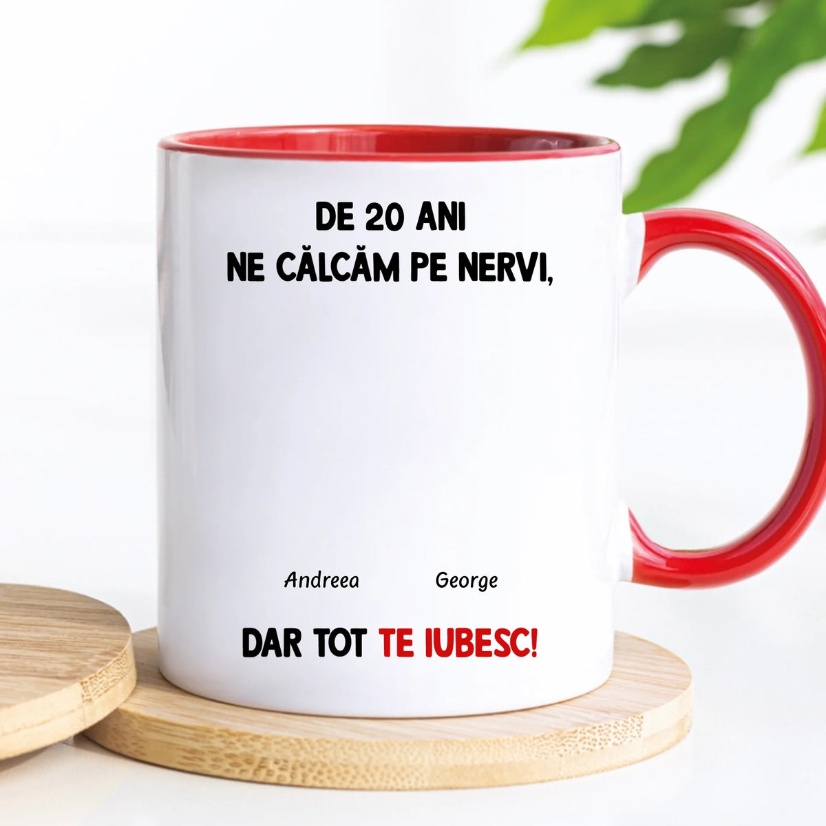 Cană unică pentru cuplurile îndrăgostite - ne călcăm pe nervi