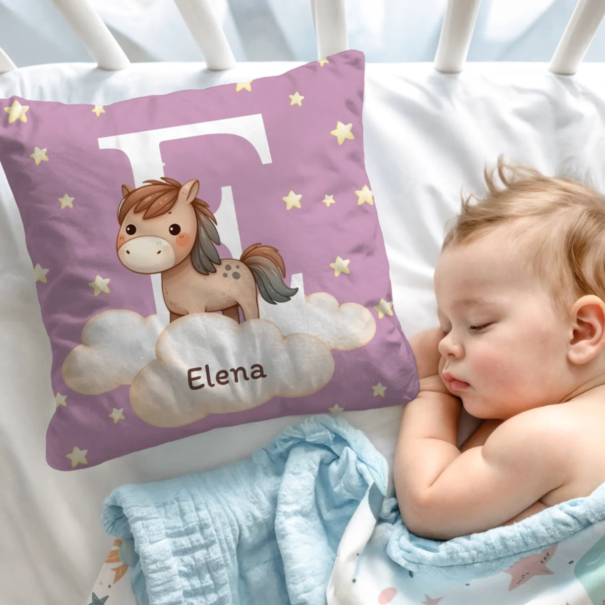 Pernă personalizată pentru copii, cu nume propriu – animale drăguțe4