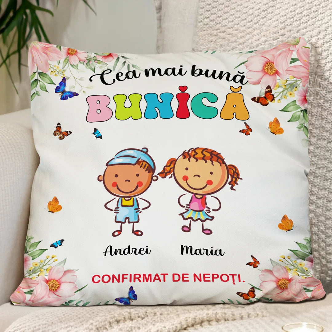 Pernă unică de Ziua Mamei - Cea mai bună bunică