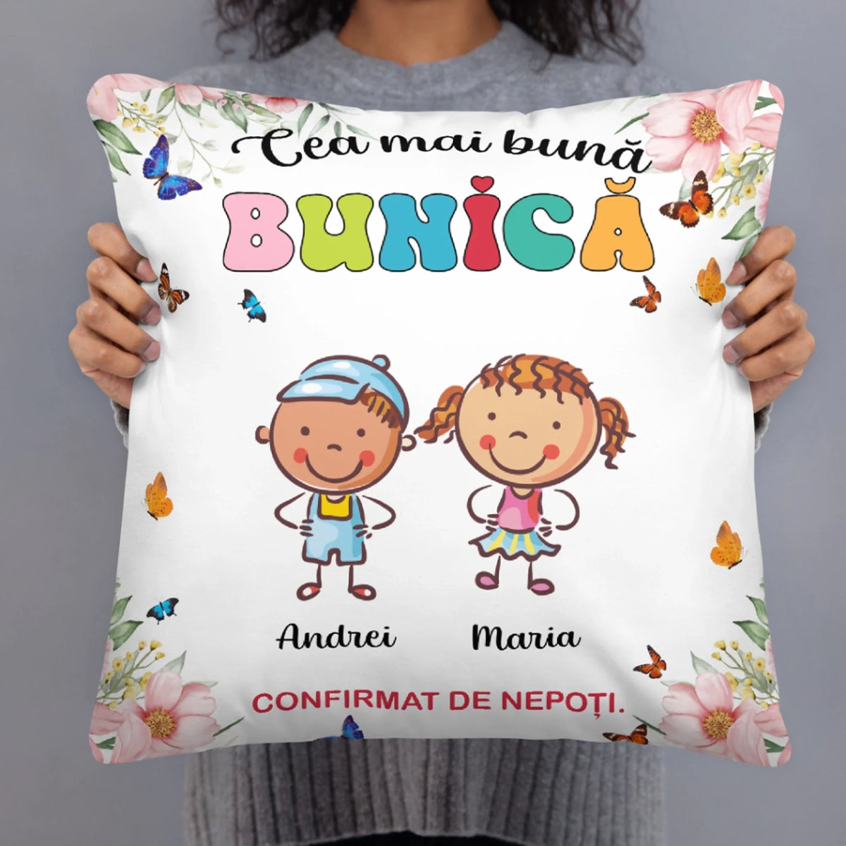 Pernă unică de Ziua Mamei - Cea mai bună bunică4