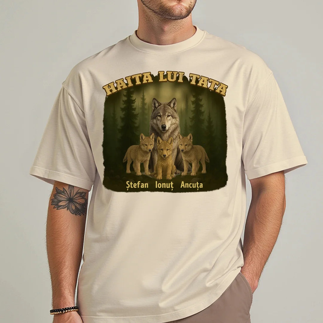 Tricou personalizat pentru Ziua Tatălui - Haita lui Tata