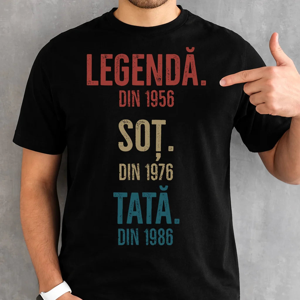 Tricou personalizat pentru Ziua Tatălui - Legendă